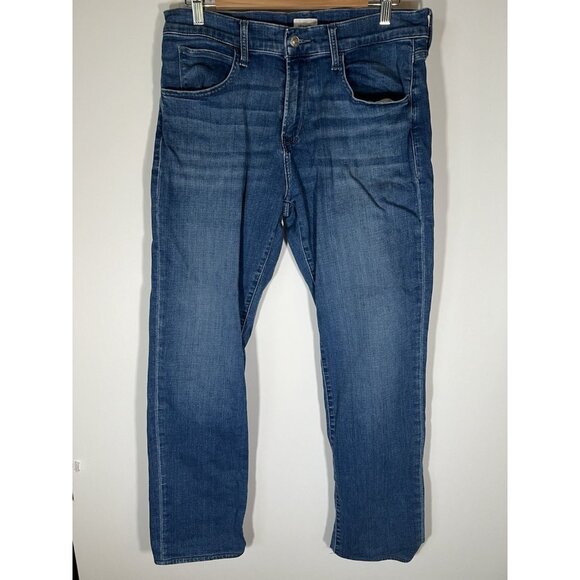 Hudson Byron blue denim jeans in Watson stretch straight leg 34x29 - Picture 1 of 11